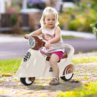 HOMCOM Baby Ride-On Car Pusher EZ Play Stroller Storage Lights Horn Music 3 Wheels