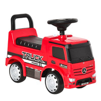 Mercedes Benz Licensed 3-in-1 Ride On Car Kids Truck Storage 12-36 Months RED
