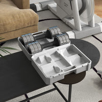 Adjustable Dumbbells Set Free weights with Storage Box 10kg x 2