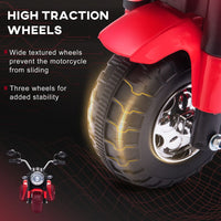 HOMCOM Kids 6V Electric Motorcycle Ride-On Toy Battery 18 - 36 Months Red