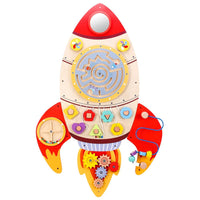Soka Wooden Toy Deco for Children Toddler ROCKET
