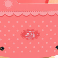 SOKA Doll World Pram Push Along Toy Walker Princess Pretend Play Pushchair 3+ Years