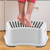 Child Foot Step Stool Anti-Slip Cover on Top For Children Practical Non-Slip Toilet Step for Toddlers Black