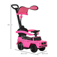 Mercedes Benz G350 Ride-on Sliding Car Floor Slider Stroller Kids Vehicle Pink