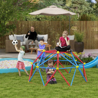 Outsunny 6 FT Dome Climber Jungle Gym with Rust and UV Resistant Steel Frame