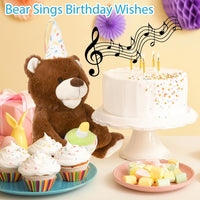 Make A Wish Happy Birthday Singing Bear Musical Teddy