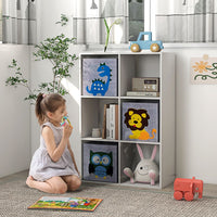 ZONEKIZ Toy Organiser with Three Non-Woven Fabric Drawers for Bedroom White