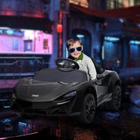 McLaren Licensed 12V Kids Electric Ride-On Car with Remote Control Music BLACK
