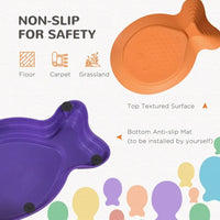 Outsunny 11-Piece Fish Shaped Balance Stepping Stones for Kids Multicoloured