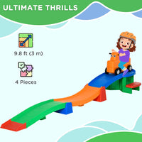 AIYAPLAY 3(m) Up and Down Rollercoaster for Kids with Non-Slip Steps for Ages 2-5 Years