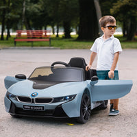 Licensed BMW I8 Coupe Kids Ride-On Car 6V with Remote Lights Horn Music