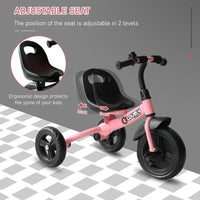 HOMCOM Baby Kids Children Toddler Tricycle Ride on Trike with 3 Wheels Pink