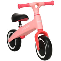AIYAPLAY Baby Balance Bike Children Bike Adjustable Seat Wide Wheels Pink