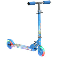 HOMCOM Scooter for kids Aged 3-7 Years with Lights, Music, Adjustable Height - Blue