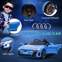 Audi RS e-tron GT Licensed 12V Kids Electric Ride on with Remote BLUE