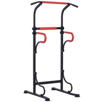 HOMCOM Steel Multi-Use Exercise Power Tower Station Adjustable Height with Grips