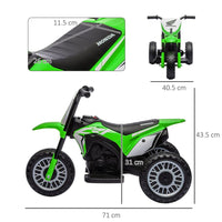Honda CRF450RL Licensed 6V Kids Electric Motorbike with Horn Green