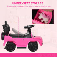 Mercedes Benz G350 Ride-on Sliding Car Floor Slider Stroller Kids Vehicle Pink