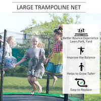 HOMCOM 10FT Trampoline Replacement Safety Net Enclosure Surround