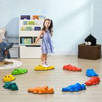 ZONEKIZ 9PCs Kids Stepping Stones with Anti-Slip Edge Indoor and Outdoor