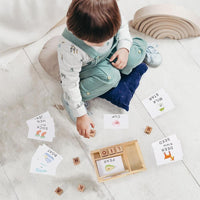 SOKA Wooden Spelling Game Learning Matching Letter Memory Games for Children 3+ Years