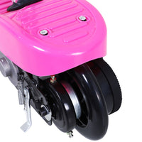 HOMCOM Kids Foldable Electric Powered Scooters 120W Toy Brake Kickstand Pink