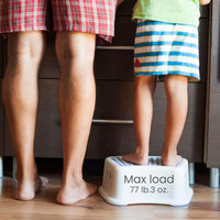 Child Foot Step Stool Anti-Slip Cover on Top For Children Practical Non-Slip Toilet Step for Toddlers Blue