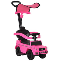 Mercedes Benz G350 Ride-on Sliding Car Floor Slider Stroller Kids Vehicle Pink