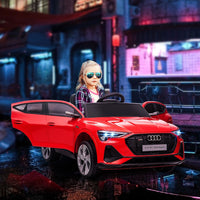 AUDI e-tron 12V Kids Electric Ride-On Car with Remote Control Lights Music RED