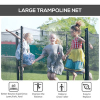 HOMCOM 8FT Trampoline Replacement Safety Net Enclosure Surround