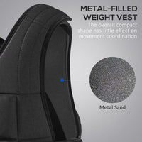 HOMCOM 15KGS Adjustable Weight Vest Running Gym Training Weight Loss Black