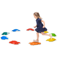 ZONEKIZ Kids Stepping Stones 9PCs River Stones for Indoors Outdoors