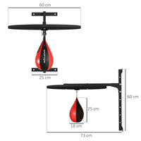 SPORTNOW Adjustable Speed Bag Platform, Wall Mount Punching Bag Training Kit