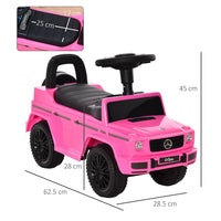 Mercedes Benz G350 Kids Ride on Sliding Car with Under Seat Storage No Power PINK