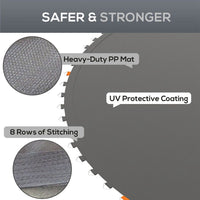 SPORTNOW Trampoline Mat with 72 V-Hooks for 12FT Trampoline