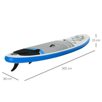 Outsunny 10ft Inflatable Stand-Up Paddle Board SUP Accessory Carry Bag Paddle Pump Leash