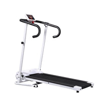 HOMCOM 1-10Km/h Folding Treadmill Home Running Fitness Machine Safety Stopper