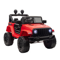 HOMCOM 12V Kids Electric Ride On Car Truck Off-road Toy with Remote Control Red