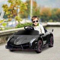 Lamborghini Veneno Licensed Electric Ride-on Car with Remote BLACK