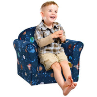 Children Kids Mini Sofa Armchair Planet-Themed Chair for Bedroom Playroom