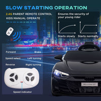 Audi RS e-tron GT Licensed 12V Kids Electric Ride on with Remote BLACK