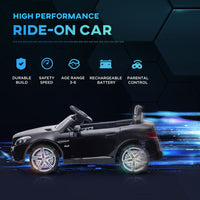 Mercedes Benz SLC 300 12V Kids Electric Ride On Car with Remote Control Music BLACK