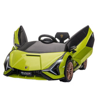 Lamborghini SIAN 12V Kids Electric Ride On Car Toy with Remote Control GREEN