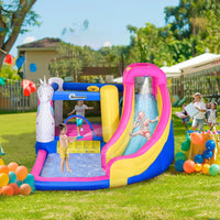 Outsunny 5 in 1 Bouncy Castle for Children with Blower for Ages 3-8 Years
