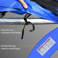 HOMCOM 12ft Replacement Trampoline Surround Pad Spring Cover Padding Blue