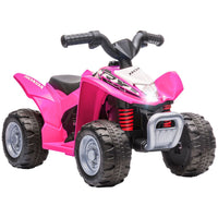 HOMCOM Honda Licensed Kids Electric Quad Bike 6V ATV Ride On 18-36 Months PINK