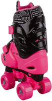 Electra Adjustable Quad Boot Roller Skates Medium Black Pink 13J-2