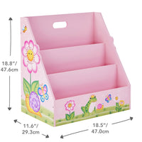 Fantasy Fields Kids Garden Bookshelf Bookcase Toy Organiser Storage TD-13142A
