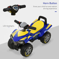 Goodyear Baby Quad Ride-On Walker with Lights Horn Storage 18-36 Months