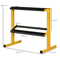 SPORTNOW Dumbbell Rack Stand Weight Storage Organiser Holder for Home Gym